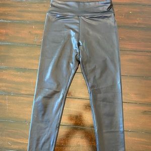 Leggings faux leather/shine